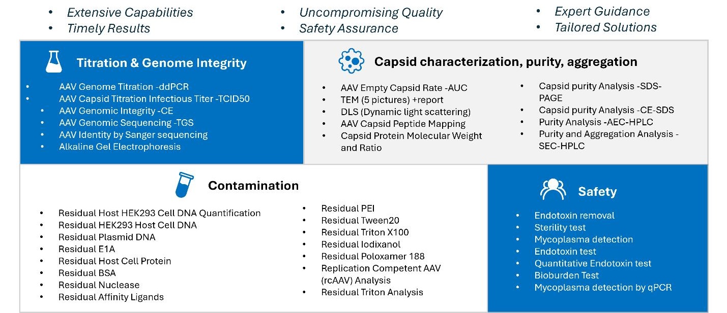 PackGene's AAV Analytical Services